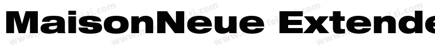 MaisonNeue ExtendedBlack字体转换